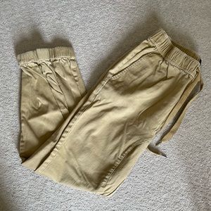 Khaki joggers